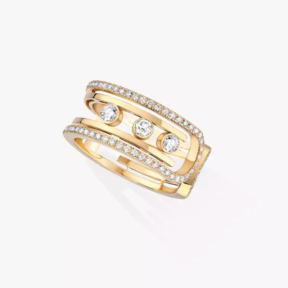 [AuraJewelry]Move 10th Diamond Ring in Gold