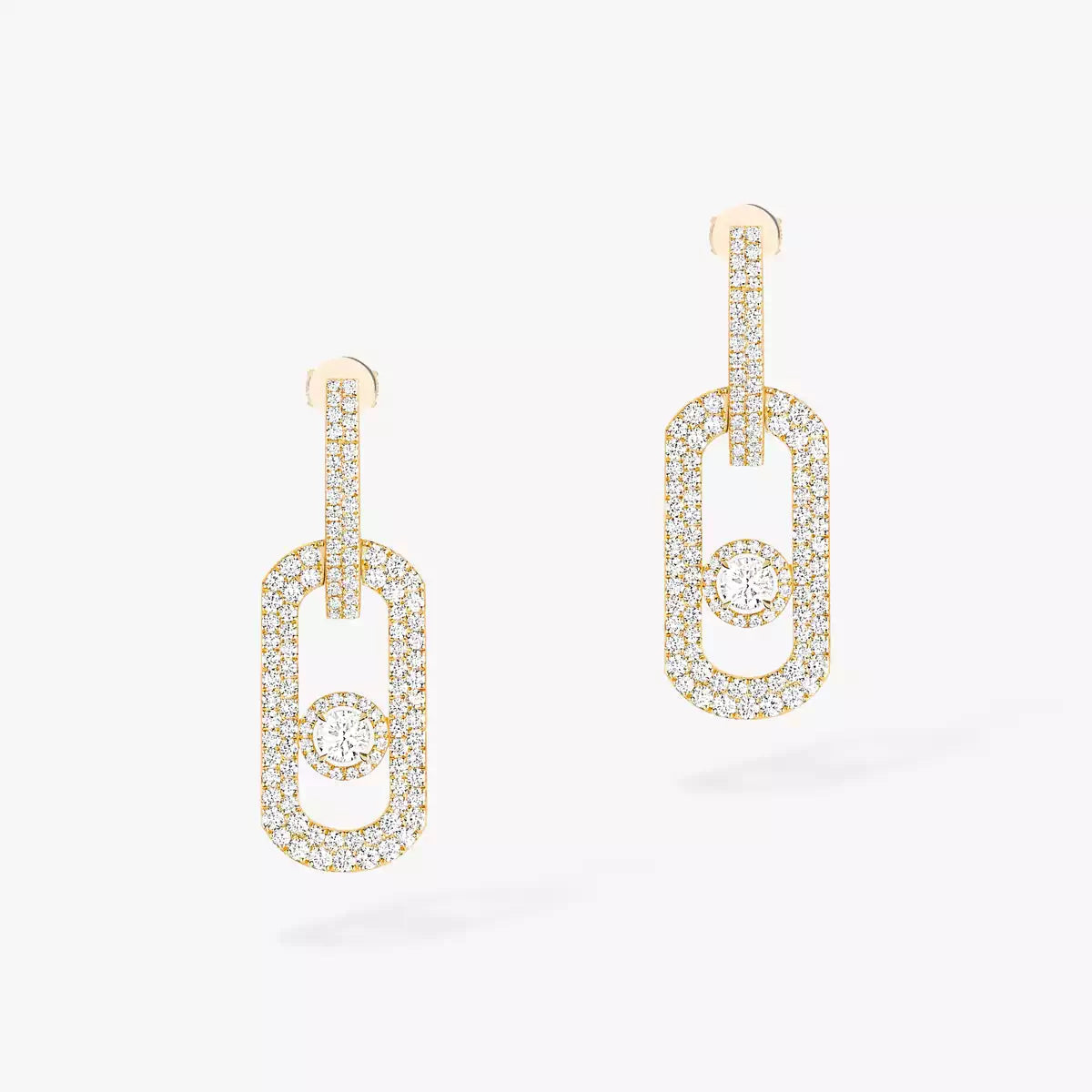 [AuraJewelry]ソムーブ XL パヴェセット ダイヤモンドペンダントイヤリング