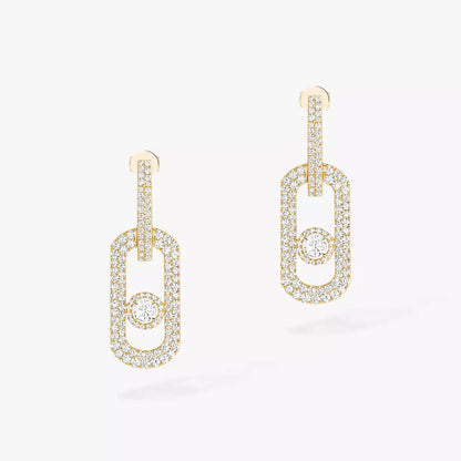 [AuraJewelry]ソムーブ XL パヴェセット ダイヤモンドペンダントイヤリング