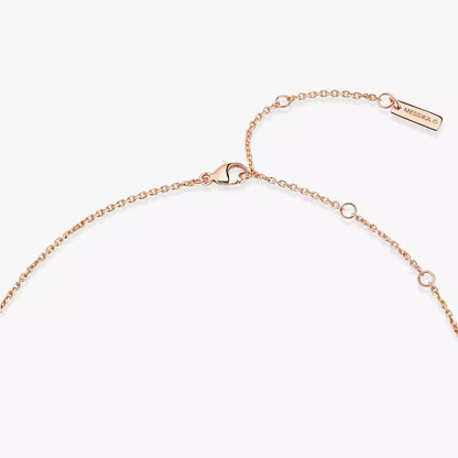 [AuraJewelry]Lucky Eye Diamond Necklace in Rose Gold and Turquoise