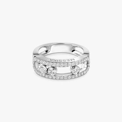 [AuraJewelry] Move Gold Diamond Pave_ Ring
