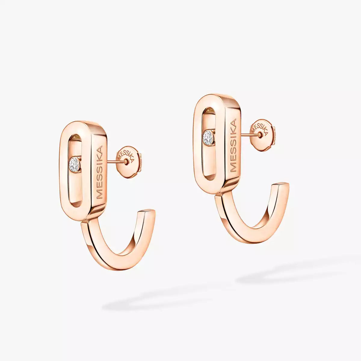 [AuraJewelry]ダイヤモンドミニフープピアス ムーブクラシック