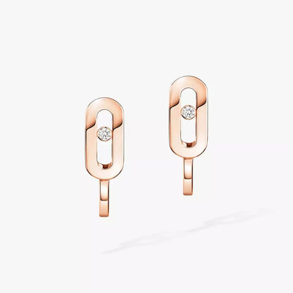 [AuraJewelry]ダイヤモンドミニフープピアス ムーブクラシック
