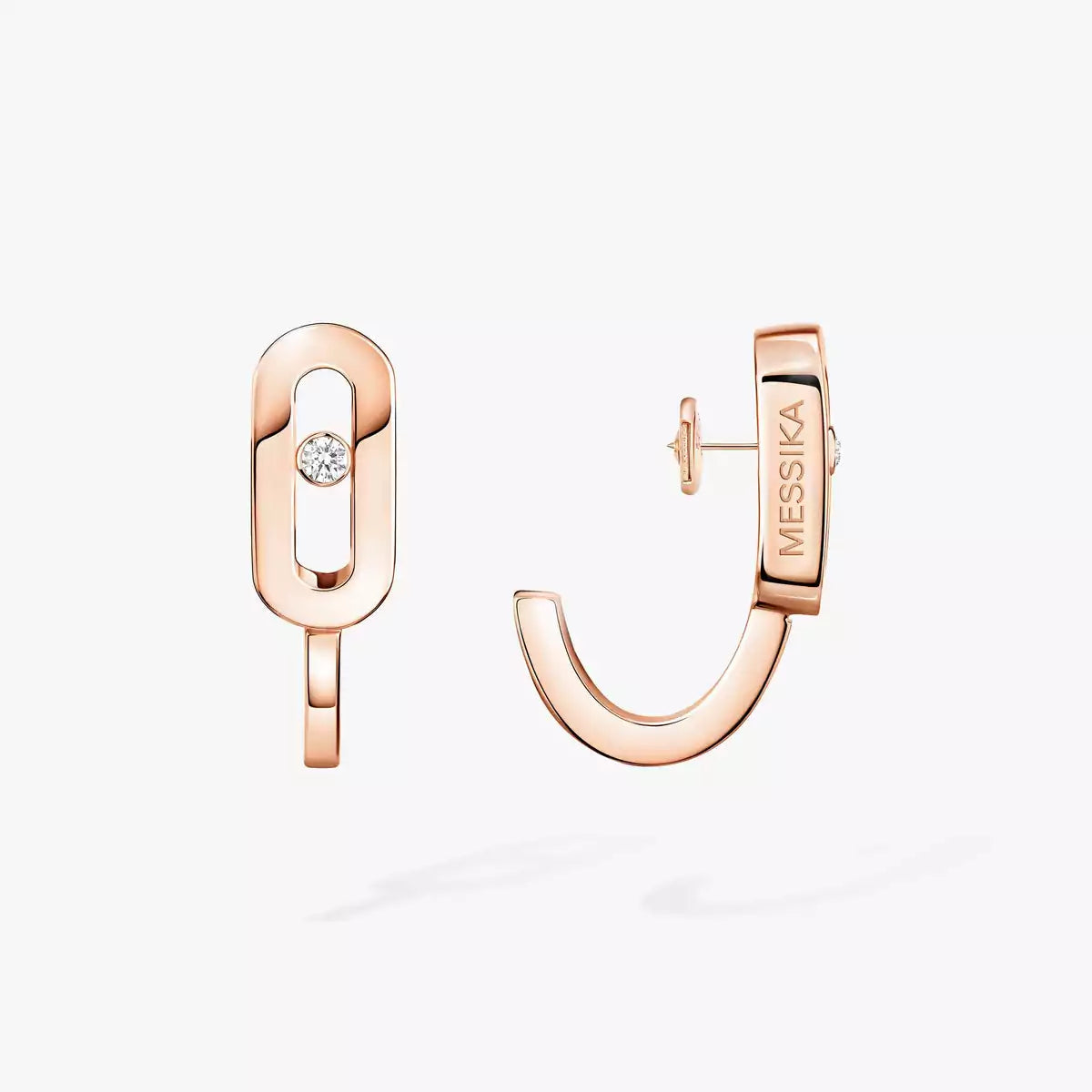 [AuraJewelry]ダイヤモンドミニフープピアス ムーブクラシック