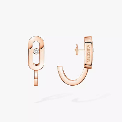 [AuraJewelry]ダイヤモンドミニフープピアス ムーブクラシック