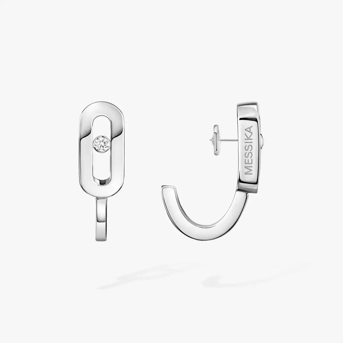 [AuraJewelry]ダイヤモンドミニフープピアス ムーブクラシック