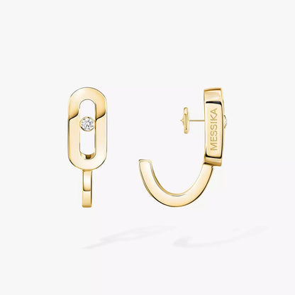 [AuraJewelry]ダイヤモンドミニフープピアス ムーブクラシック