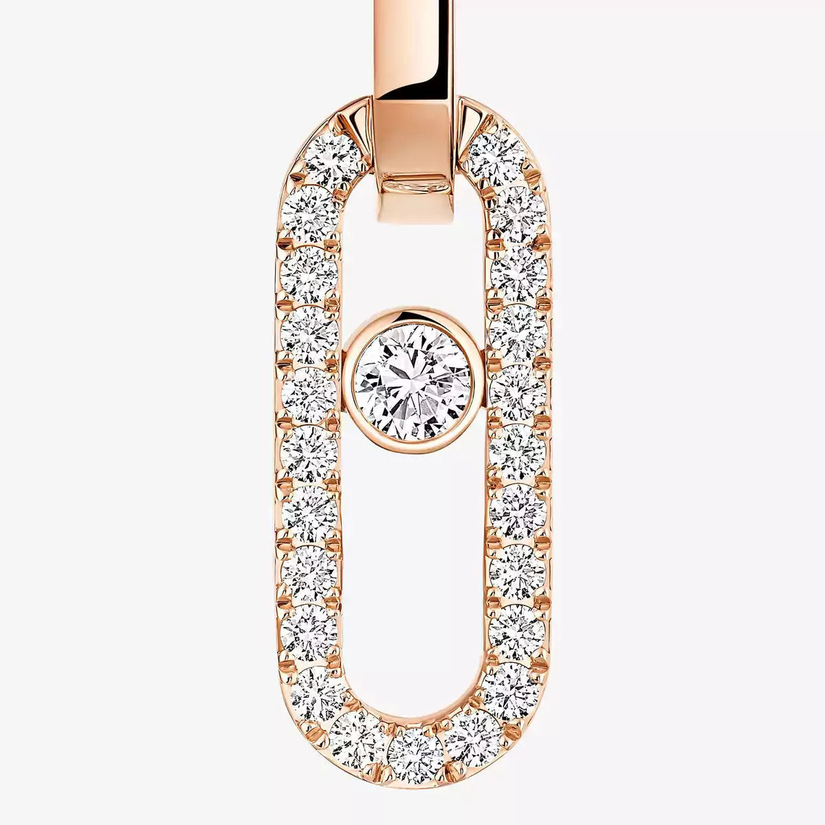 [AuraJewelry]Move Link Diamond Earrings