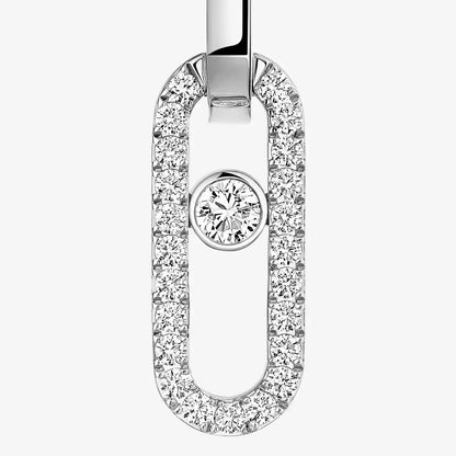 [AuraJewelry]Move Link Diamond Earrings