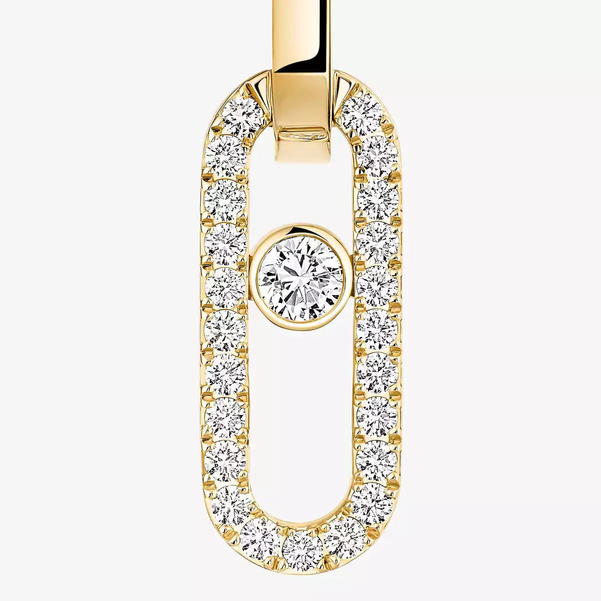 [AuraJewelry]Move Link Diamond Earrings