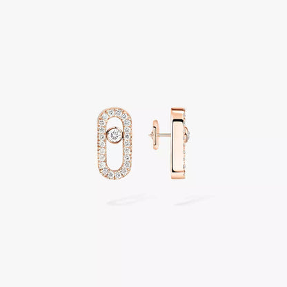 [AuraJewelry]ムーヴウノ ダイヤモンド イヤリング