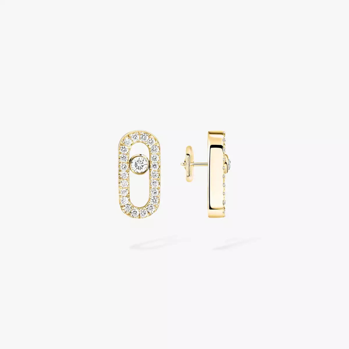 [AuraJewelry]ムーヴウノ ダイヤモンド イヤリング