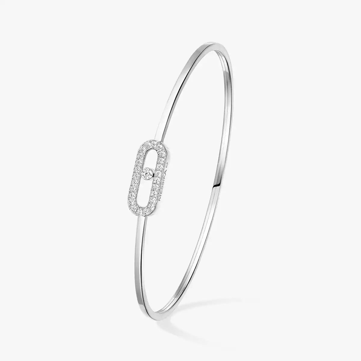 [AuraJewelry]ムーヴ・ウノ パヴェ フレックスバングル ミディアム