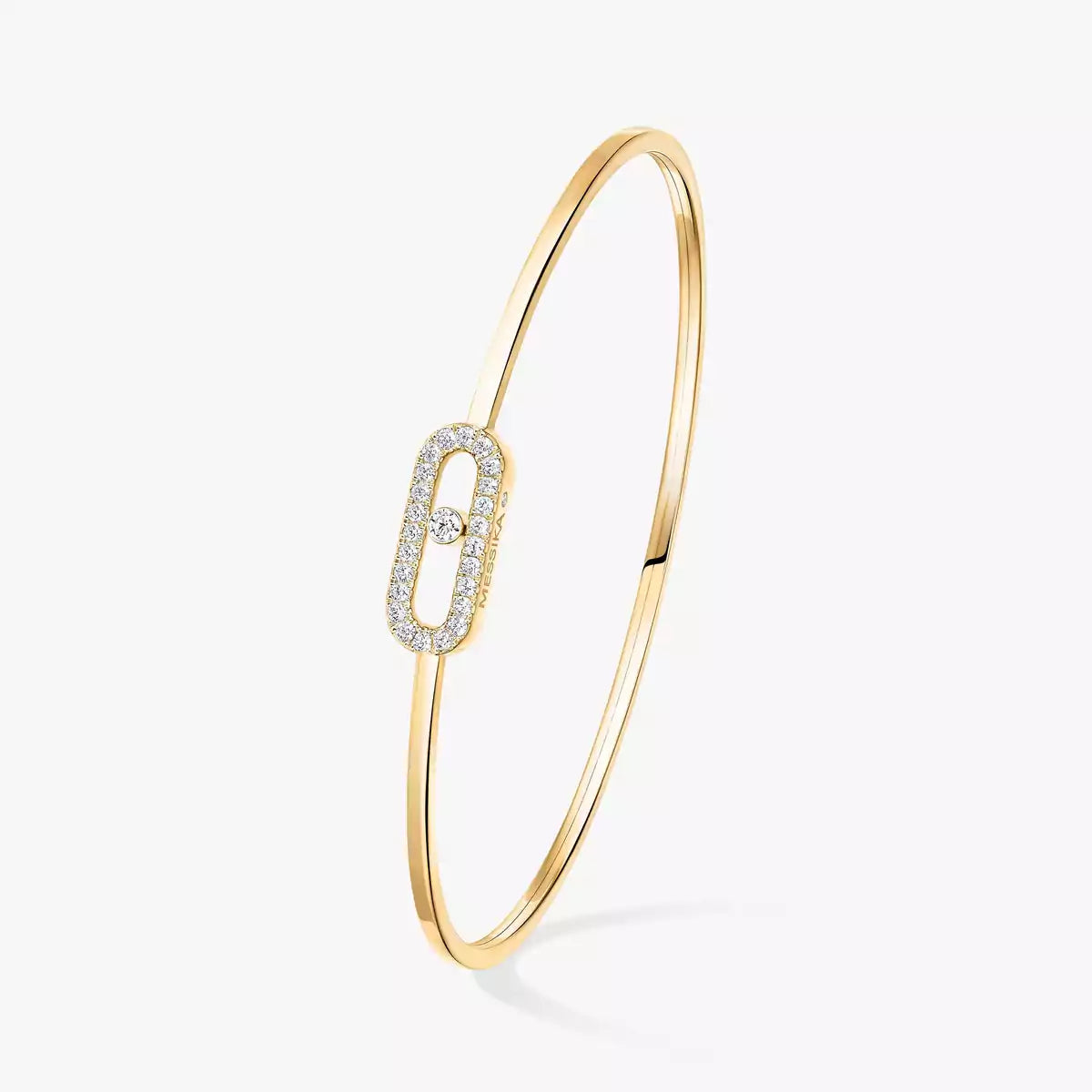 [AuraJewelry]ムーヴ・ウノ パヴェ フレックスバングル ミディアム