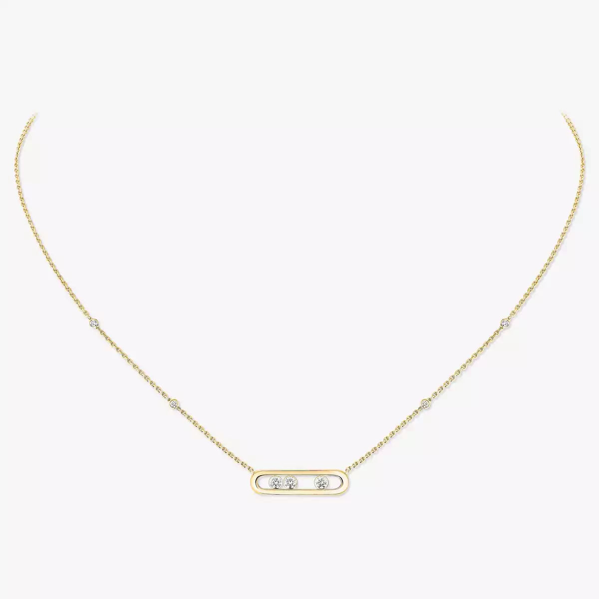 [AuraJewelry] Baby Move Gold Diamond Necklace
