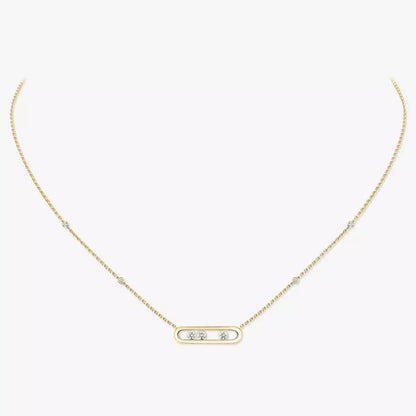 [AuraJewelry] Baby Move Gold Diamond Necklace