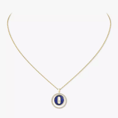 [AuraJewelry]Lucky Move Diamond Necklace in Rose Gold and White Mother-of-Pearl