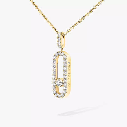 [AuraJewelry]Move Uno Diamond Necklace in Rose Gold