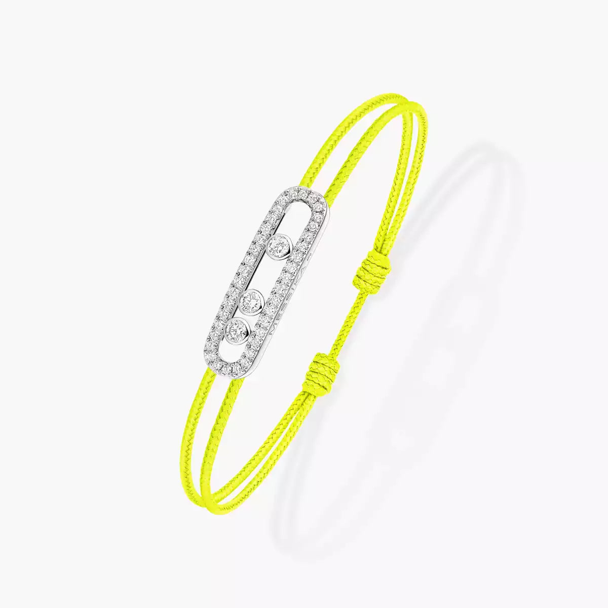[AuraJewelry]Messika Care(s) pink cord pavé bracelet