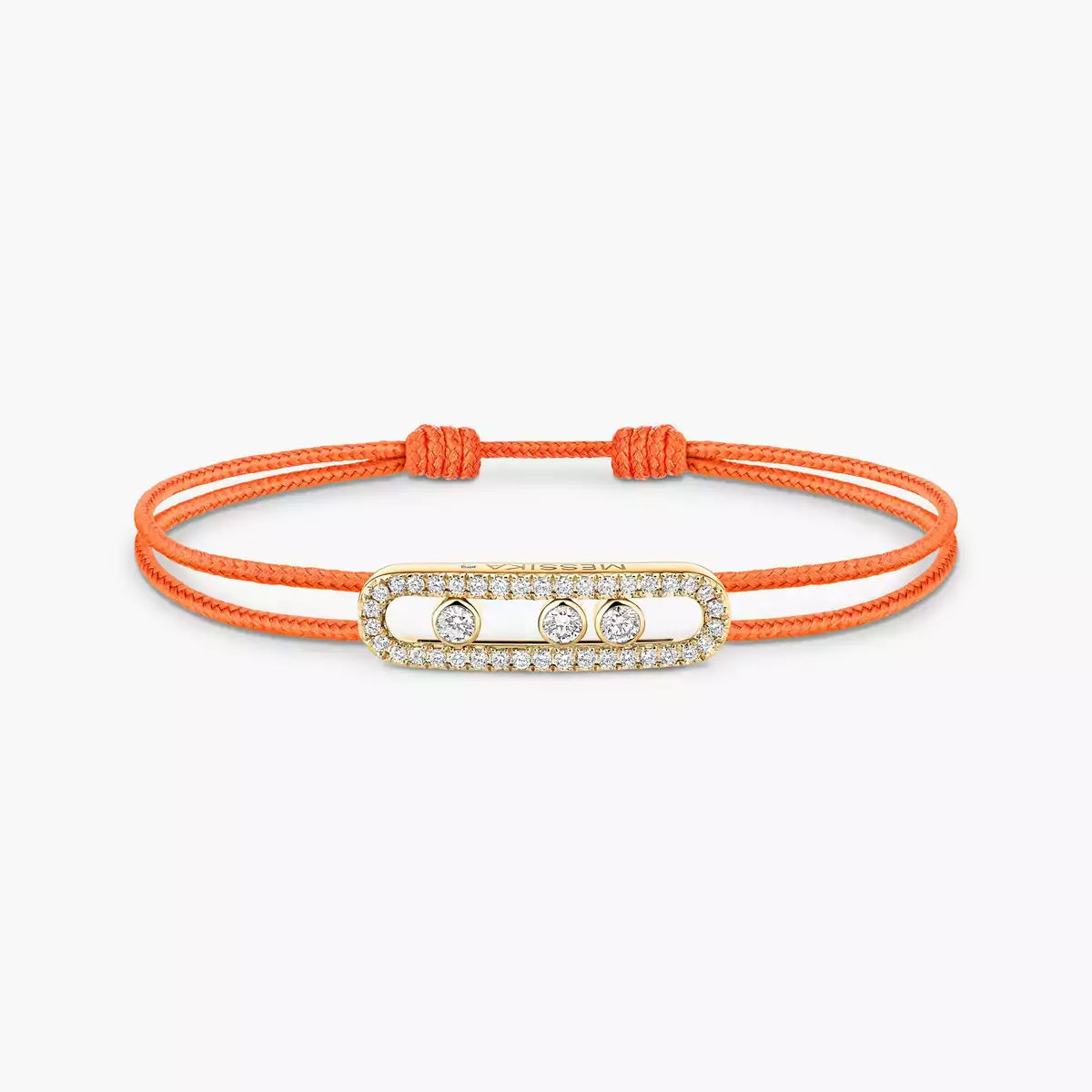 [AuraJewelry]Messika Care(s) pink cord pavé bracelet
