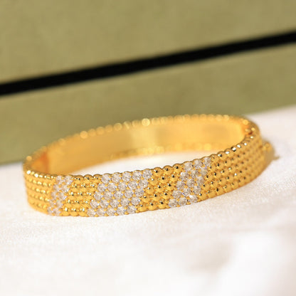 [AuraJewelry]  FIVE-ROW DIAMOND BRACELET