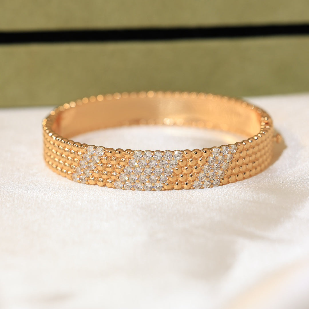 [AuraJewelry]  FIVE-ROW DIAMOND BRACELET