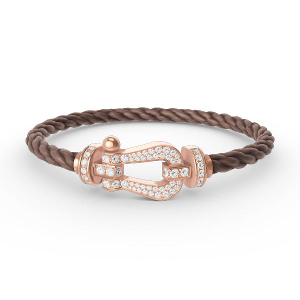 ¡®AuraJewelry¡¯FORCE LARGE HORSESHOE FULL DIAMOND BRACELET ROSE GOLD