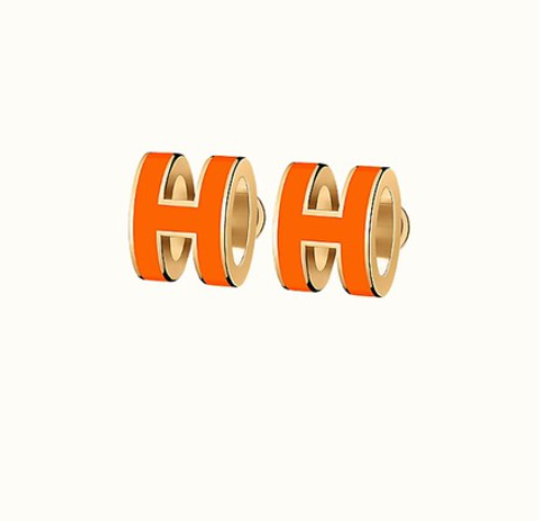 ¡®AuraJewelry¡¯MINI POP H EARRINGS ORANGE