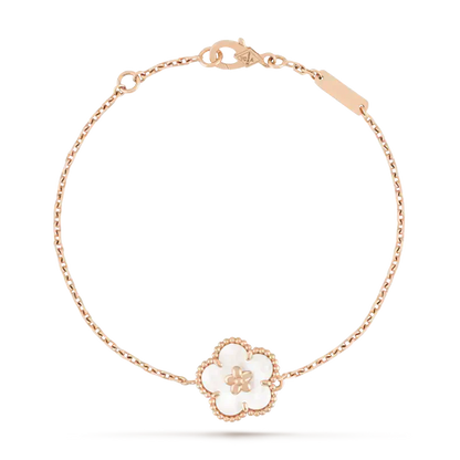 ¡®AuraJewelry¡¯LUCKY WHITE MOP PLUM BLOSSOM  BRACELET