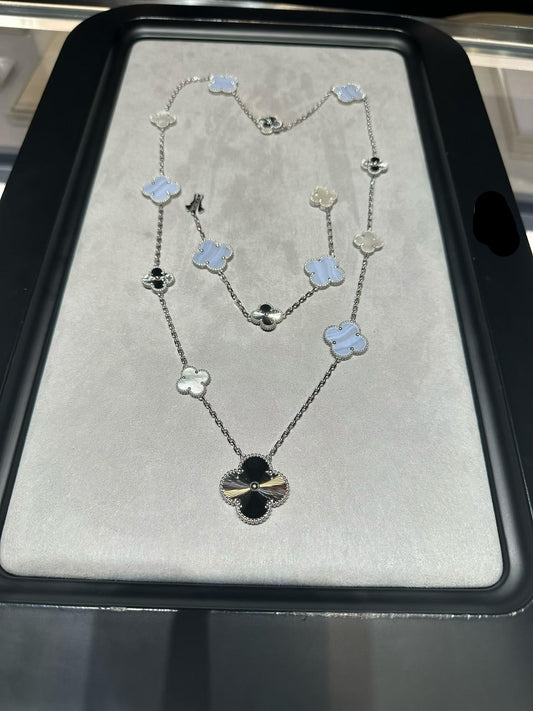 [¡®AuraJewelry¡¯] 25 NEW CLOVER 15 MOTIFS PURPLE CHALCEDONY