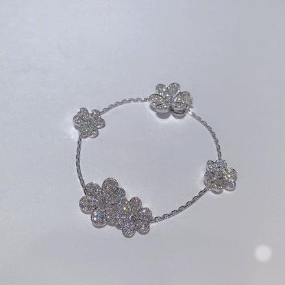 ¡®AuraJewelry¡¯FRIVOLE SILVER 5 FLOWERS BRACELET