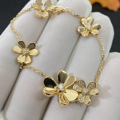 ¡®AuraJewelry¡¯FRIVOLE GOLD 5 FLOWERS BRACELET