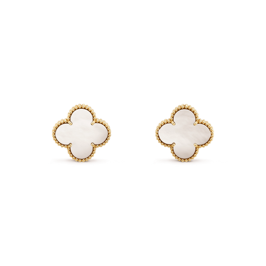 ¡®AuraJewelry¡¯CLOVER MINI GOLD EARRINGS