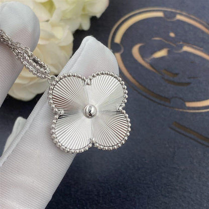 ¡®AuraJewelry¡¯CLOVER 25MM SILVER BIG CLOVER NECKLACE