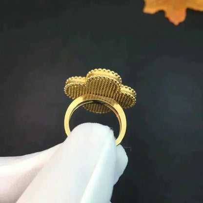 ¡®AuraJewelry¡¯CLOVER MALACHITE RING