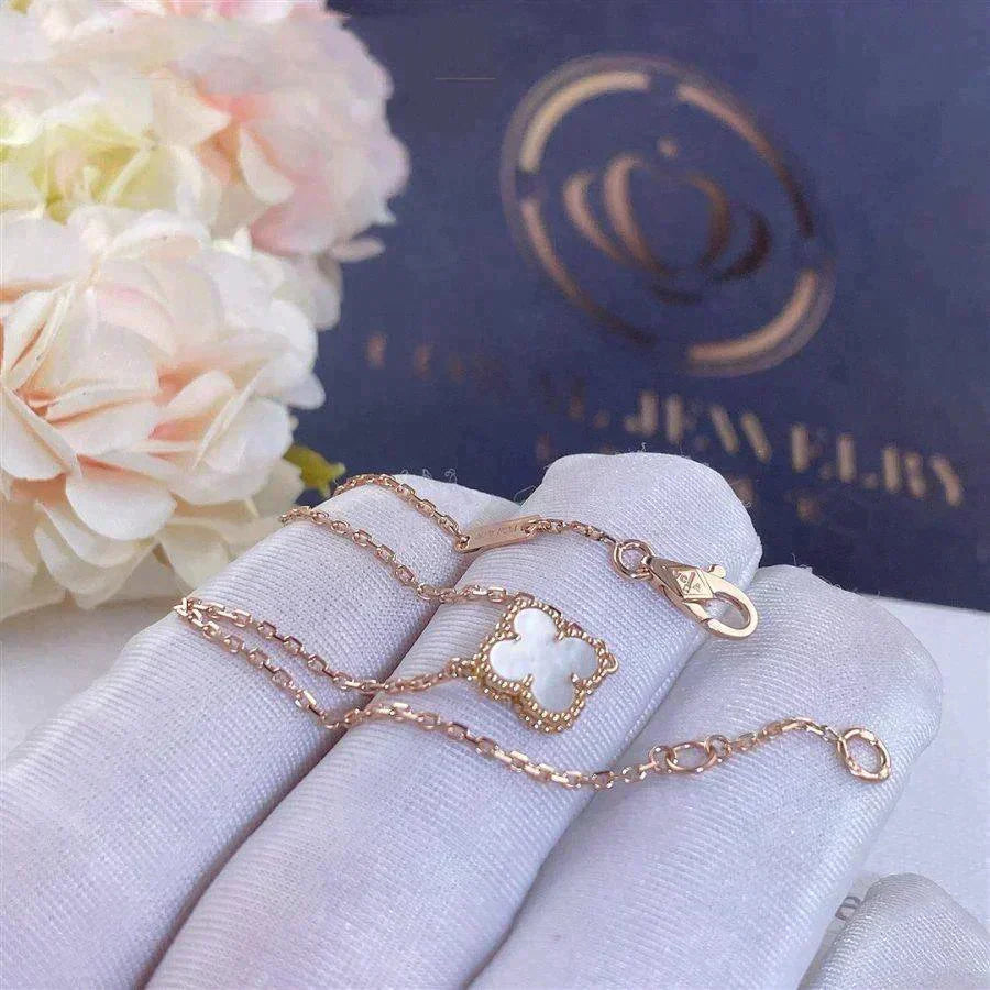¡®AuraJewelry¡¯CLOVER WHITE MOP SINGLE FLOWER BRACELET