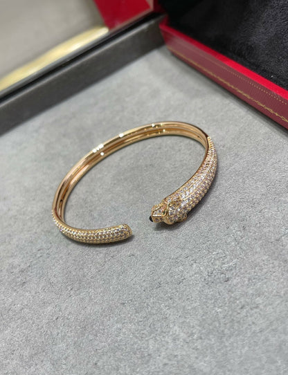 ¡®AuraJewelry¡¯PANTHERE FULL DIAMOND OPEN BRACELET