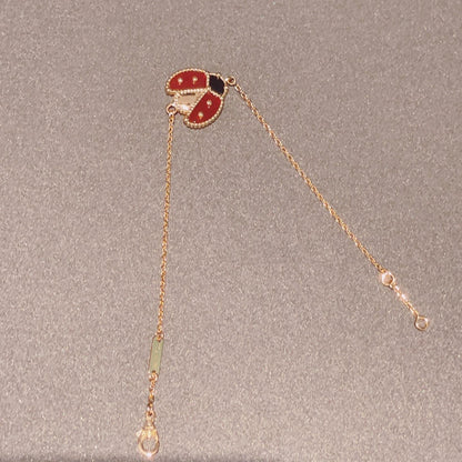 AuraJewelry「ラッキースプリング1モチーフ」ピンクゴールドブレスレット