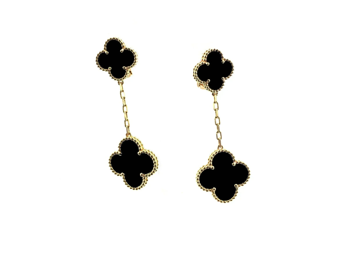 ¡®AuraJewelry¡¯CLOVER 2 MOTIFS  EARRINGS (MULTIPLE CHOICESC