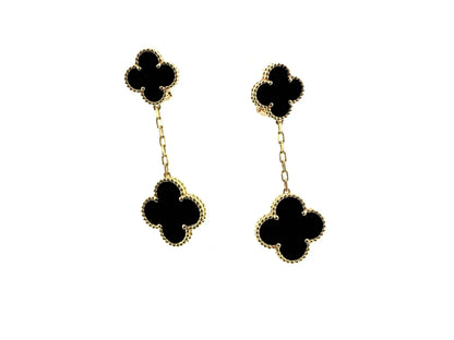 ¡®AuraJewelry¡¯CLOVER 2 MOTIFS  EARRINGS (MULTIPLE CHOICESC