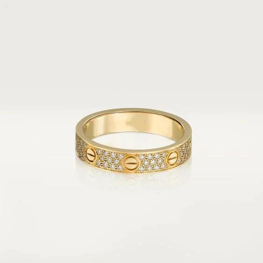 ¡®AuraJewelry¡¯LOVE RING 3.6MM DIAMOND PAVED