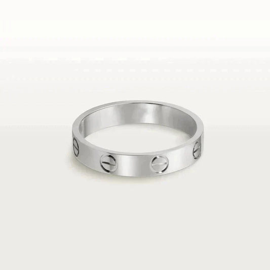 ¡®AuraJewelry¡¯LOVE RING 4MM 1 DIAMOND SILVER