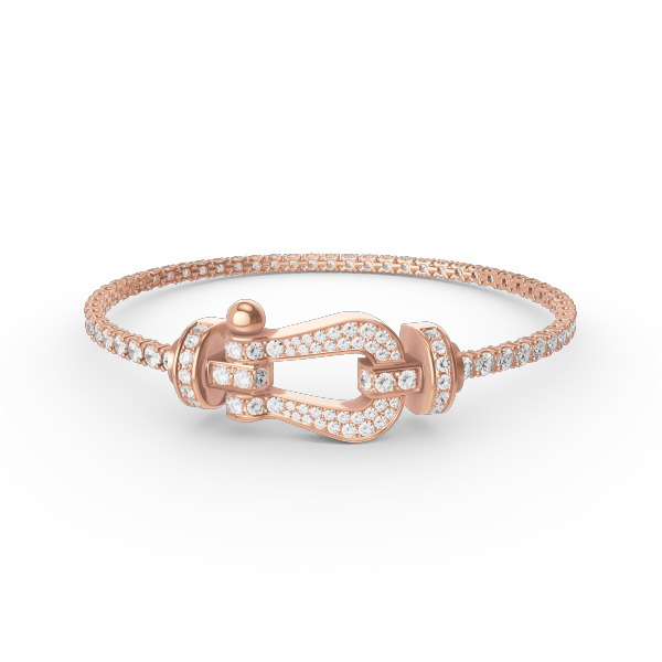 ¡®AuraJewelry¡¯FORCE  LARGE HORSESHOE FULL DIAMOND TENNIS BRACELET